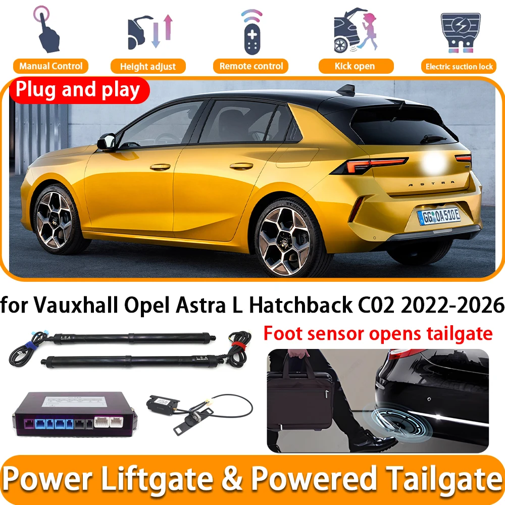 for Vauxhall Opel Astra L Hatchback C02 2022-2026 OEM Electric Automatic Powered Tailgate Power Liftgate System Trunk Lift Kit