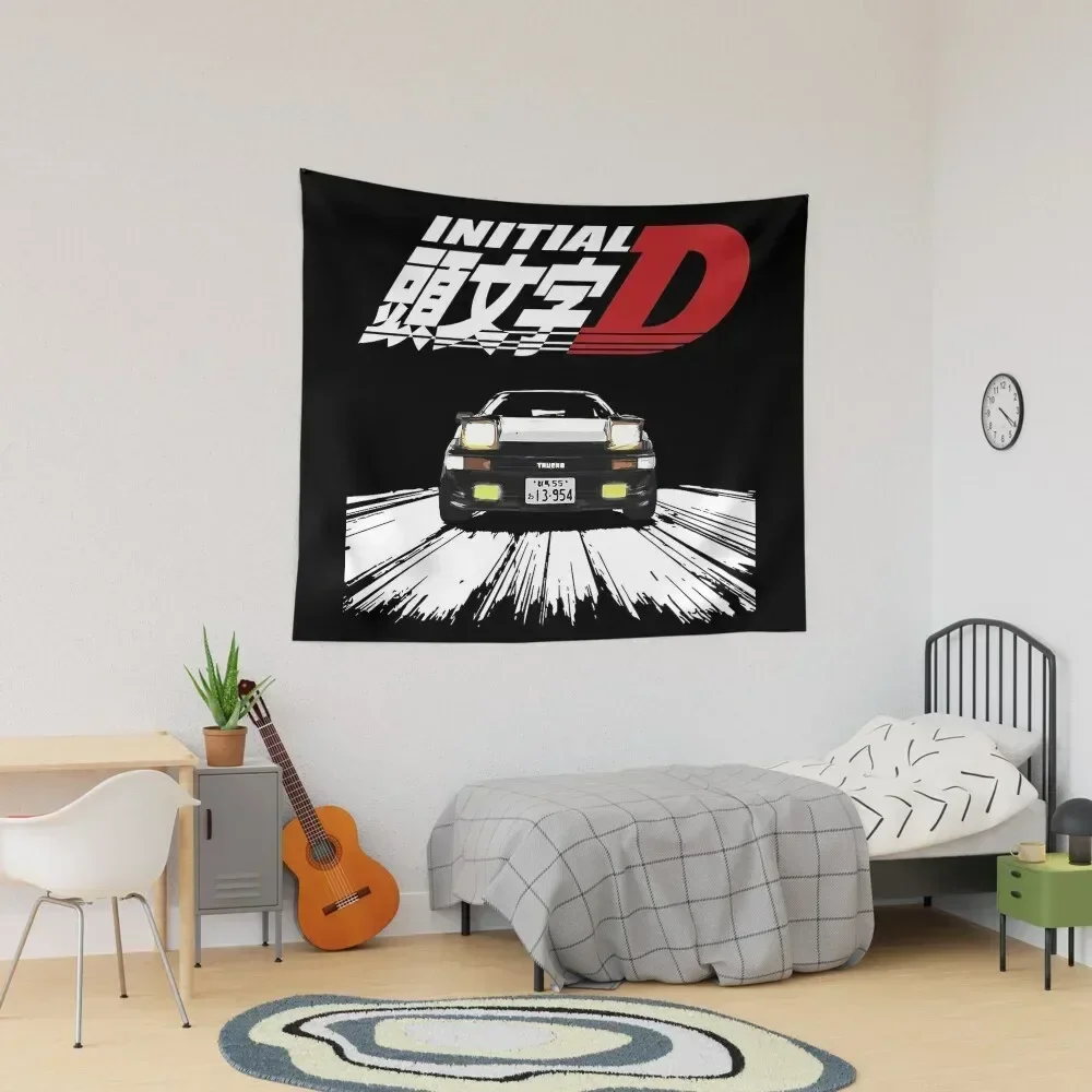 Initial D - AE86 TRUENO Tapestry Room Decorating Aesthetic Wall Carpet Bedroom Decoration Tapestry