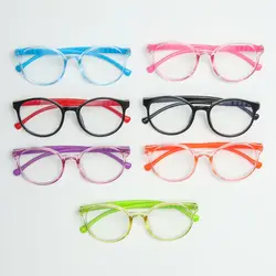 Children Square Computer Eyeglasses Blue Light Blocking Glasses Clear Lens Optical Glasses Transparent PC Soft Frame Kids UV400