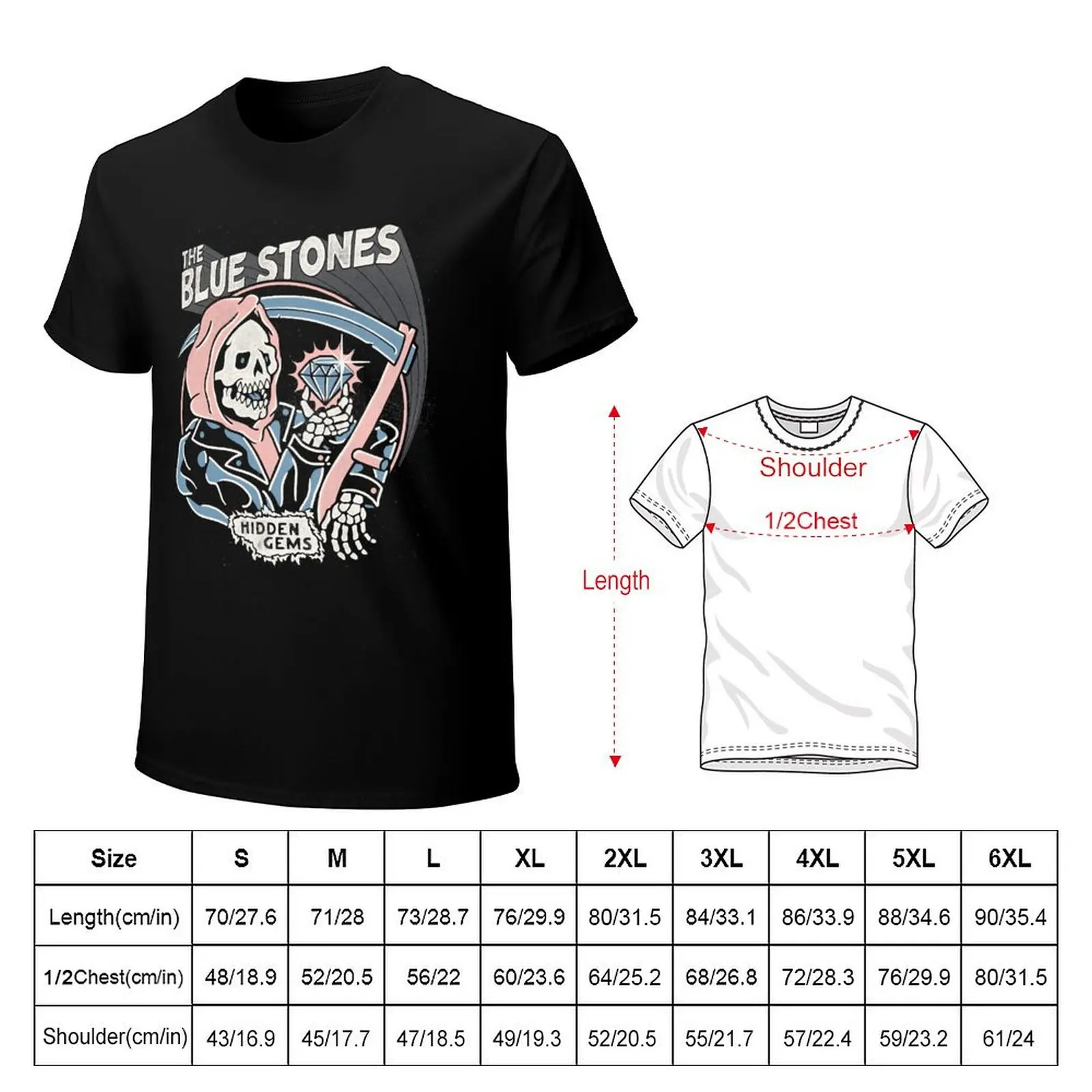 Gifts For Movie Fan The Blue Stones Retro Wave T-Shirt graphic t shirts for man T-Shirt