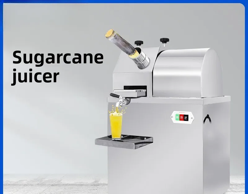 Commercial Benchtop Electric Sugarcane Juicer Stainless Steel Sugarcane Machine Press Extractor
