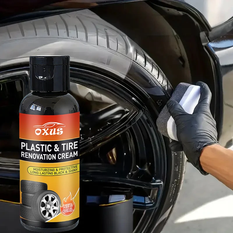 Tire Shine & Retread Wax - Durable Anti-Aging Gloss Enhancer for Car Tires, Blackening Care Agent