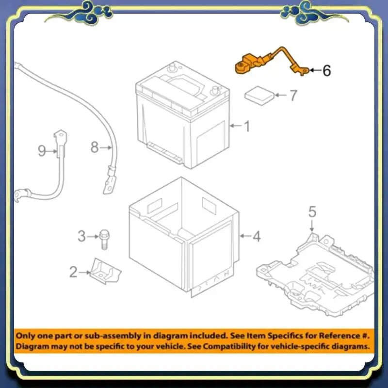 

AU16-New Battery Negative Cable Battery Sensor For Hyundai Santa Fe 2013-2017
