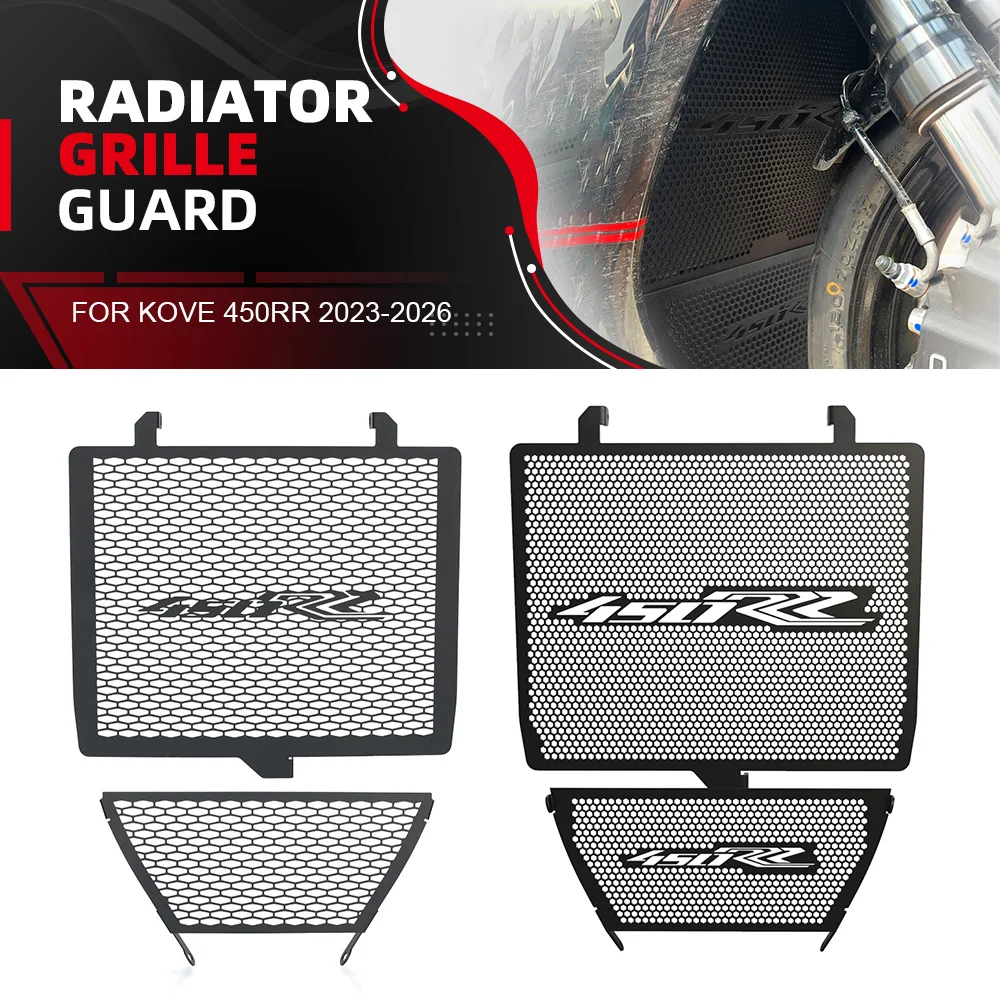 

FOR KOVE 450RR 2023-2024-2025-2026 Motorcycle Aluminium Radiator Grille Guard Protector Cover Protective Grill 450 RR Accessorie