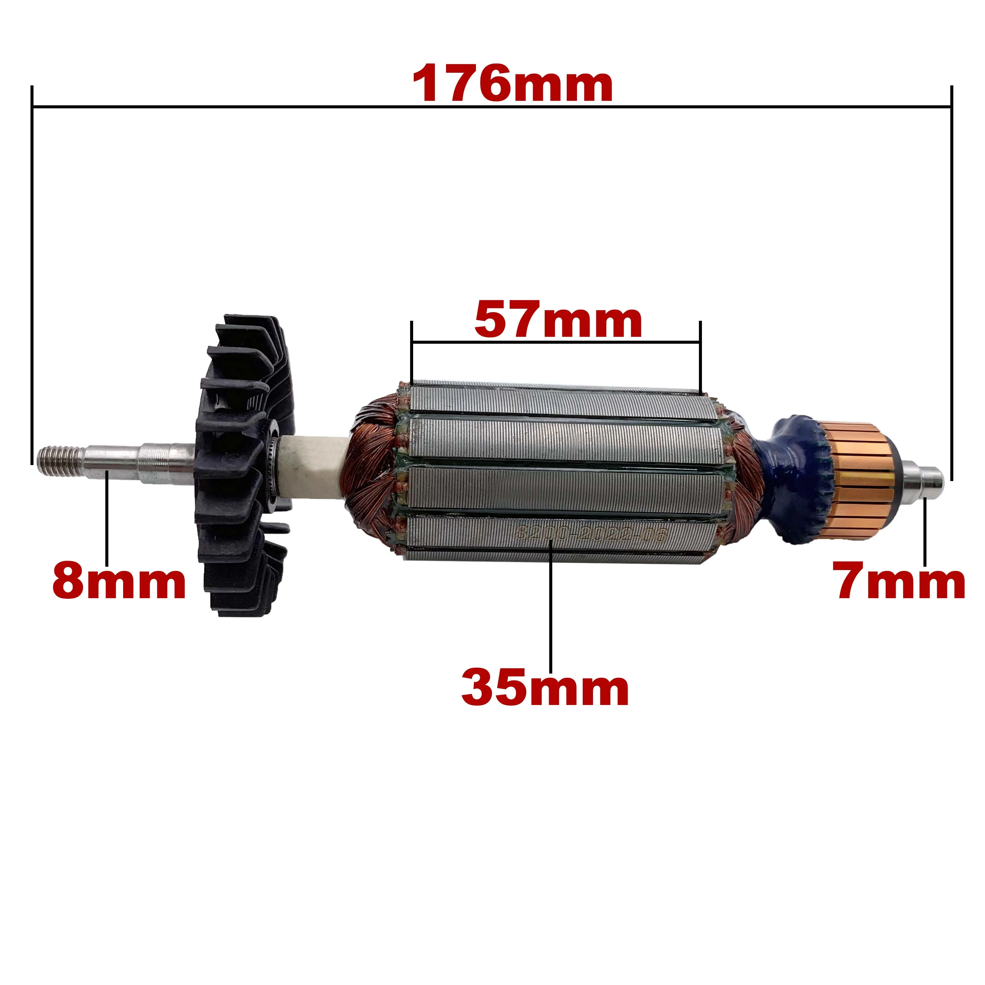 AC220V-240V Armature Rotor Anchor Replacement for DEWALT Angle Grinder DWE8210S DWE8200S DWE8200T DWE8212S DWE8211S DWE8210P