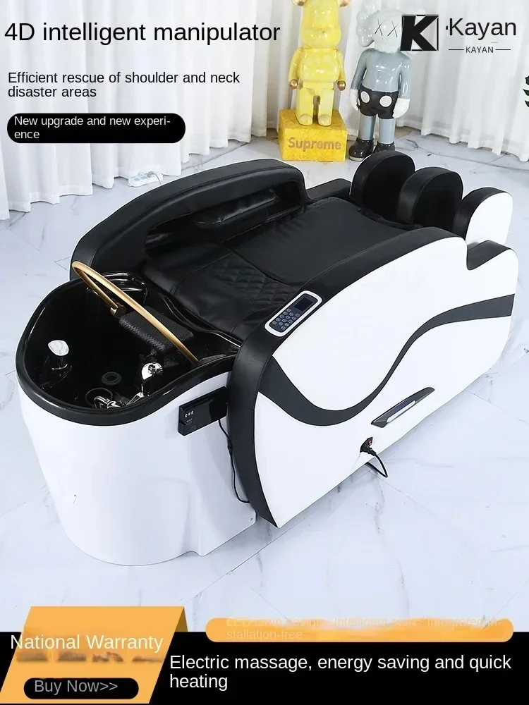 Automatic Intelligent Electric Massage Shampoo Bed Barber Shop for Hair Salon