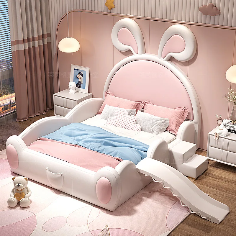 Slide environmental protection simulation imported Napa leather, steel frame solid wood row skeleton