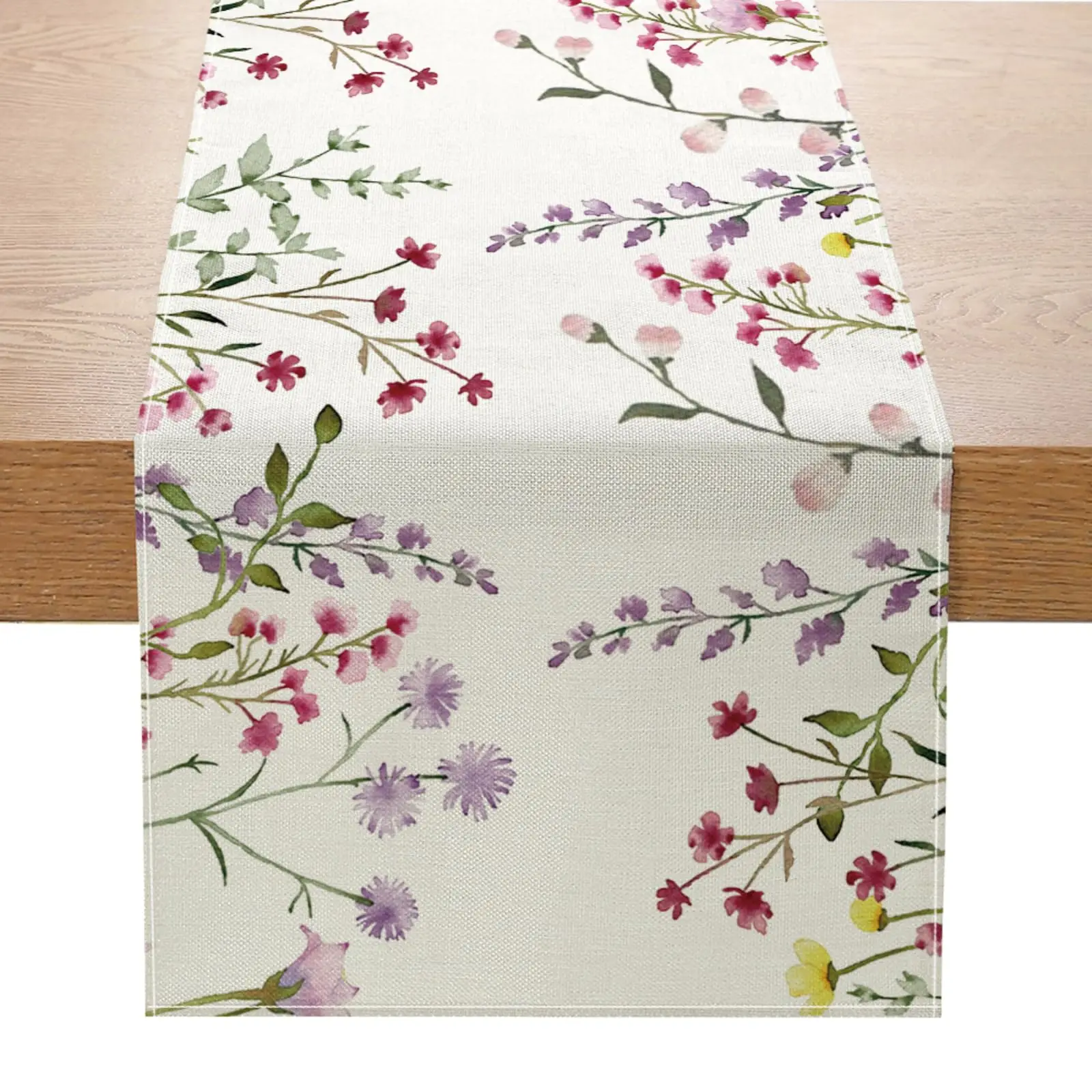 

Wildflower Bloom Table Runner Spring Summer Seasonal Kitchen Table Decor Printed Ideal for Indoor & Outdoor Birthday & Family