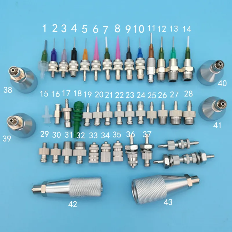 Metal Luer Adapter Male Thread Adapter Stainless Steel Needle Dispensing Valve Connector M5/M6/M8/1/4