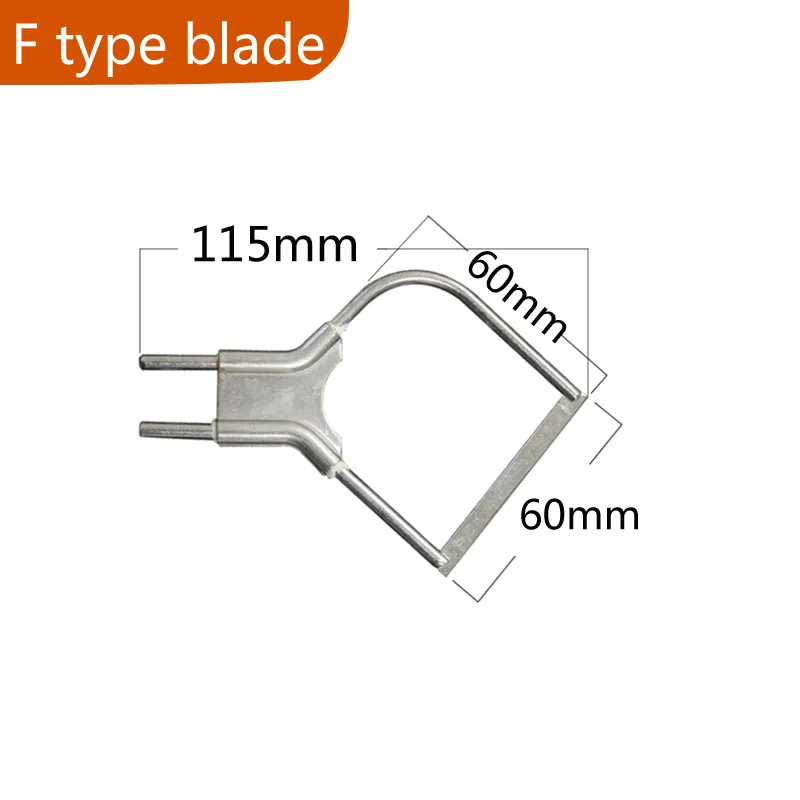 Elektrische Warmte Mes Reservemessen F-Vormige Touw Webbing Cutter Duurzaam Mes Nikkel-Chroom Legering Messen Voor Hete Messenmachine