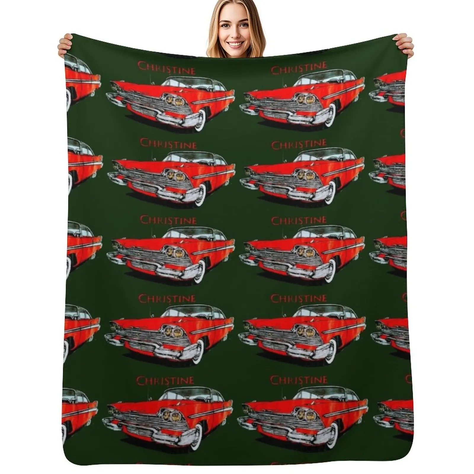

Christine the car Throw Blanket Hair Tourist Baby christmas gifts Blankets
