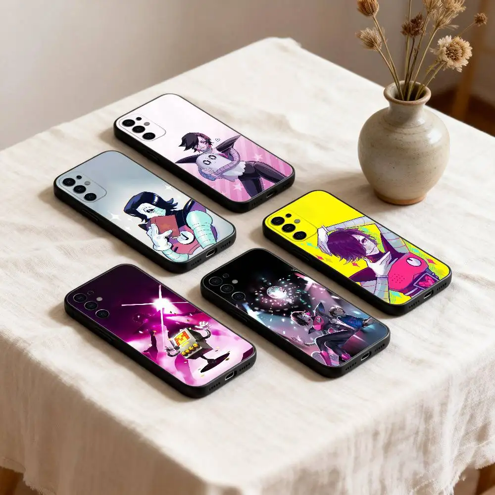 M-mettaton undertale Phone Case For Samsung S26,25,24,23,22,30,21,10,9,Ultra,Plus,Lite Black Soft Case
