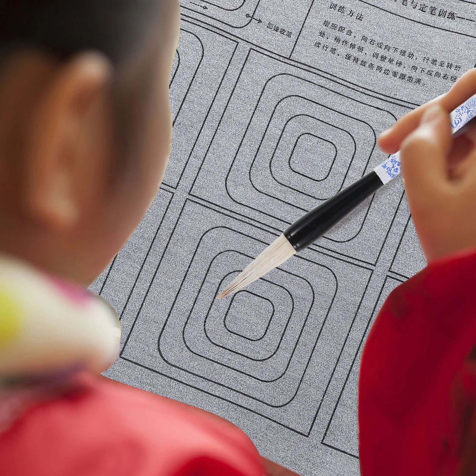 

1Set Beginner Calligraphy Water Writing Cloth Reusable Chinese Calligraphy Mat Quick Drying Portable Practice Sheet for Students