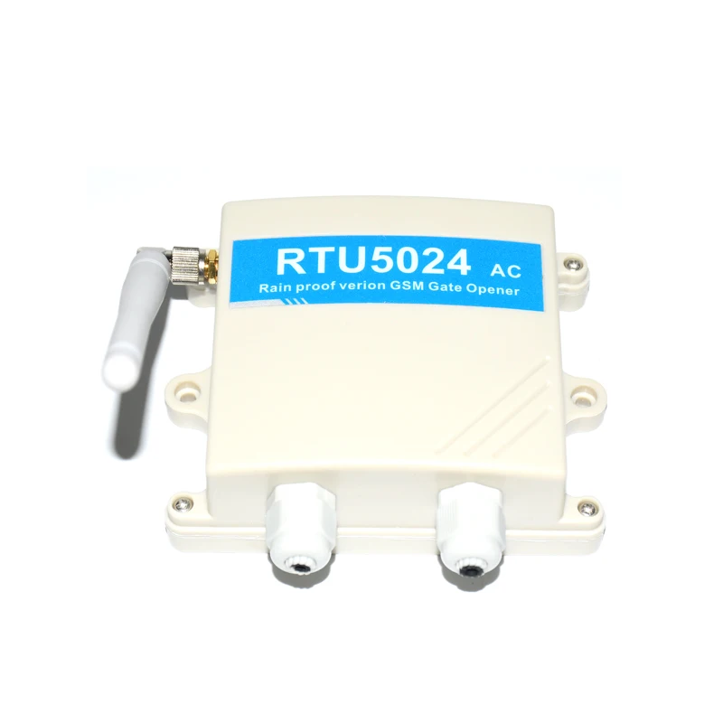 Waterproof 220V power RTU5024 GSM 2G Gate Opener Relay Switch Remote Access Control Wireless Sliding door Opener App support