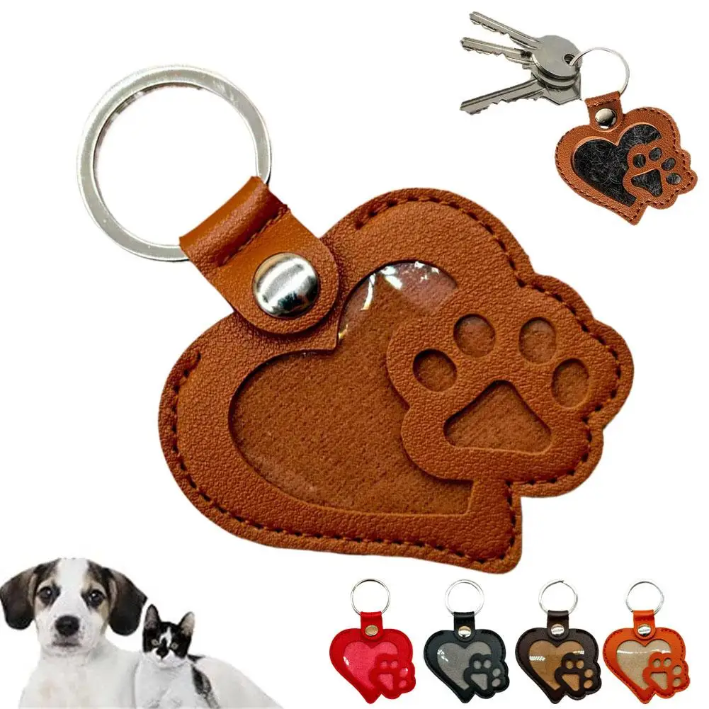 الحيوانات الأليفة تخزين الشعر المفاتيح الجلود القط باو شكل لسلاسل مفاتيح السيارة الحيوانات الأليفة جمع هدية اكسسوارات الديكور #5