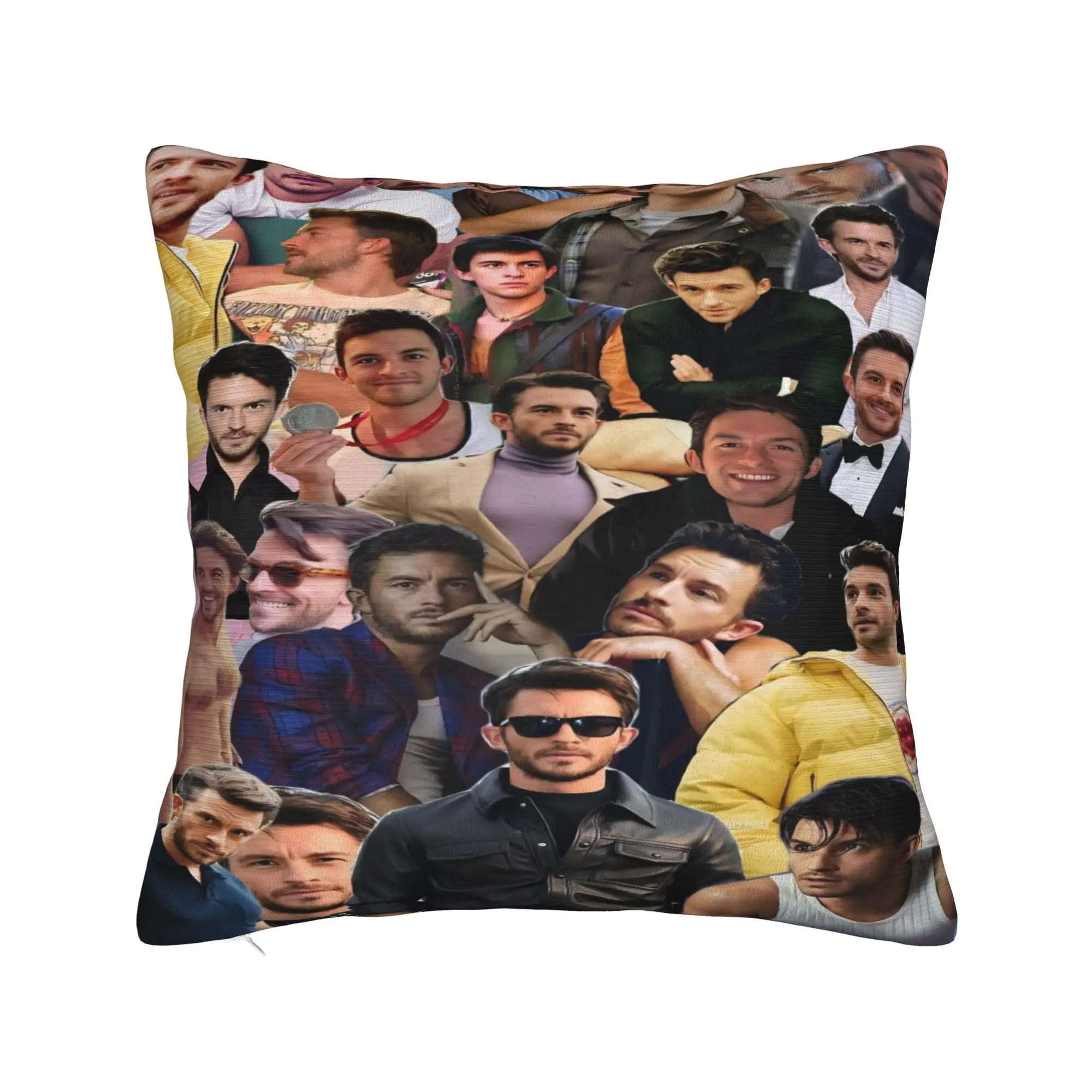 Jonathan Bailey Actor Square Pillow Case  Cushion Cover Awesome Zippered Decorative Throw Pillow Case Cover for Living Room