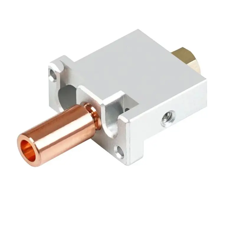

ASMA-For FLSUN V400 3D Printer Hotend Nozzle Print Head Brass Heat Block Throat Copper Plated Extruder Parts
