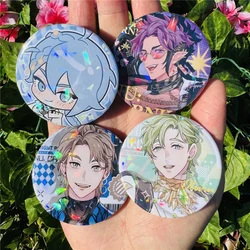 58mm Anime Nu: Carnival Eiden Olivine Morvay Edmond Cosplay COSTUME Badge Pin SPTE Tinplate Brooch Prop Xmas Gift