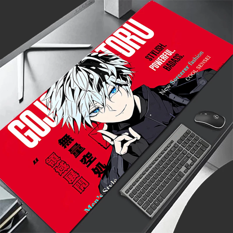 Mousepad Computer Gaming Accessories HD Keyboard Pad Office PC Rubber Mouse Pad Decoracion J-jujutsu Kaisen Gojo Desk Mouse Mat