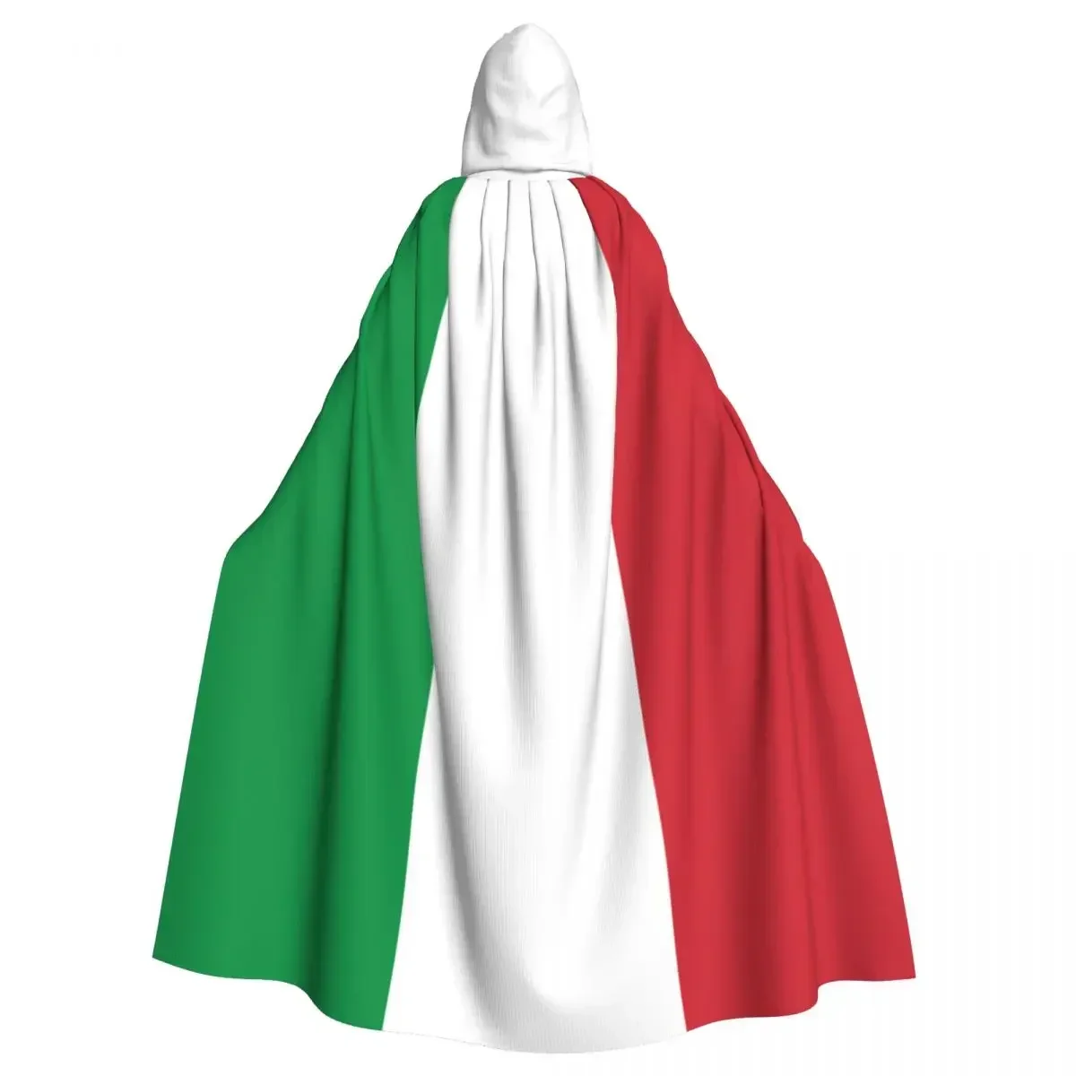 

Fashion Night Wear Suitable For Both Men And Women Adult Cloak Flag Of Italy Cape Hooded Medieval Costume Witch Wicca Vampire El