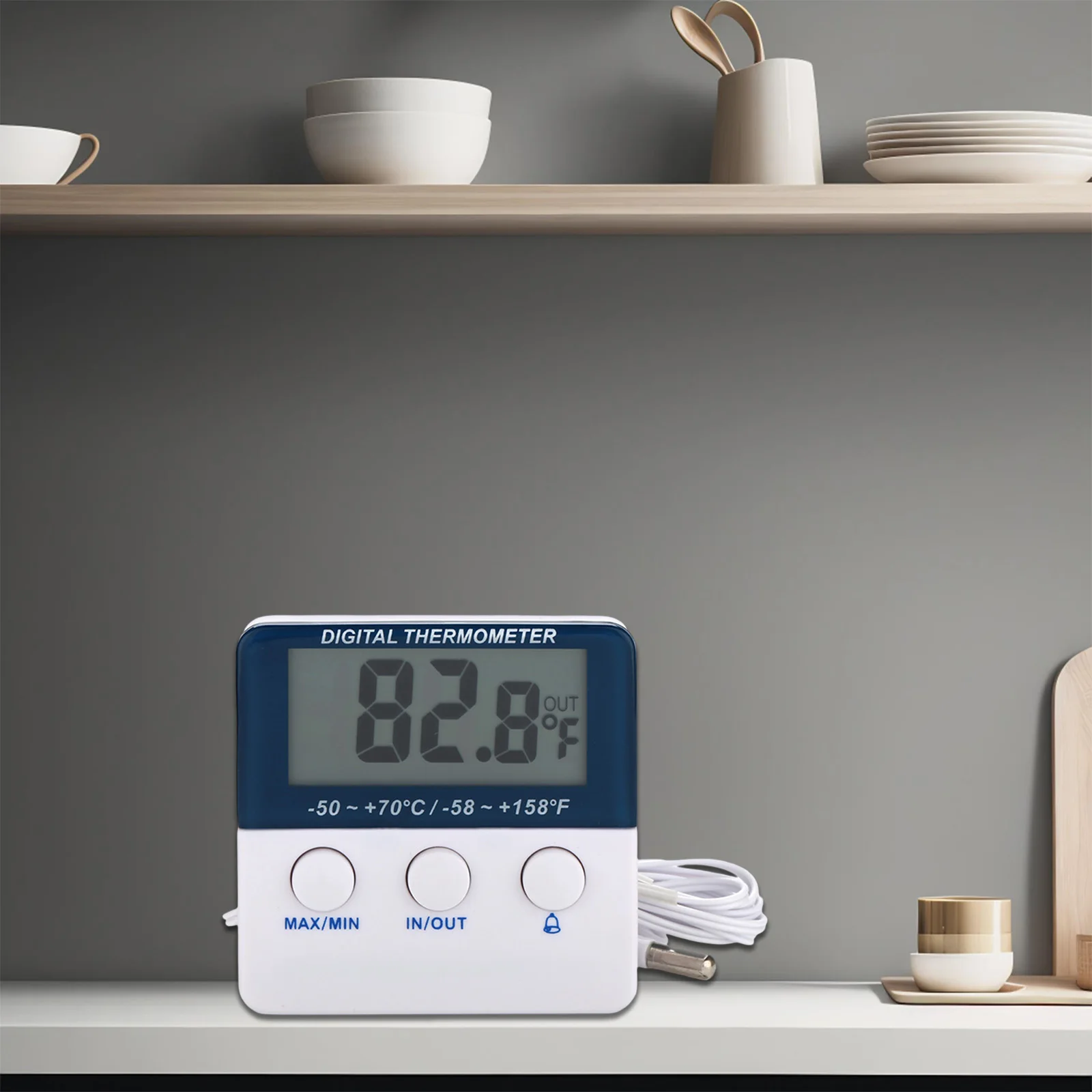 

Electronic Alarm Thermometer Digital Fridge Thermometer Compact Size Easy To Use Accurate Temperature Readings