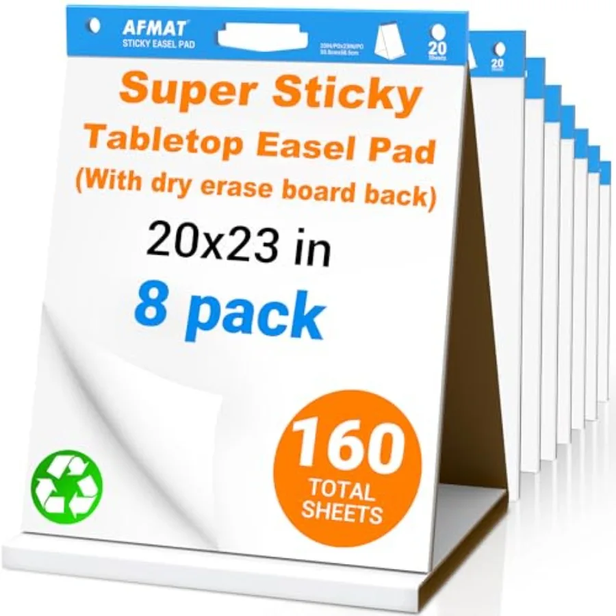 

Портативная настольная доска-мольберт 20 x 23 дюйма, 2-в-1, для учителей, с суперлипкой, устойчивой к выцветанию белой поверхностью, идеально подходит для