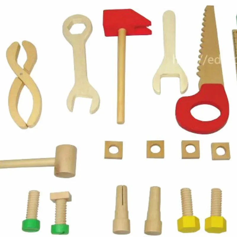 Montessori Baby Pädagogisches Spielzeug Kinder Holz Multifunktionale Werkzeuge Kit Set Box Spielzeug Mutter Schlüssel Jungen für Kinder Spiele Geschenke