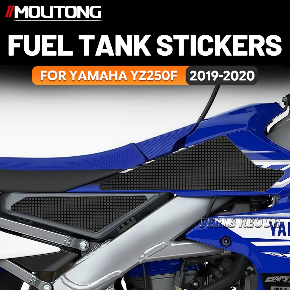 

Накладка на бак для мотоцикла YAMAHA YZ250F 2019-2020, резиновая, черная, противоскользящая, защита от царапин, наклейка-протектор для топливного бака