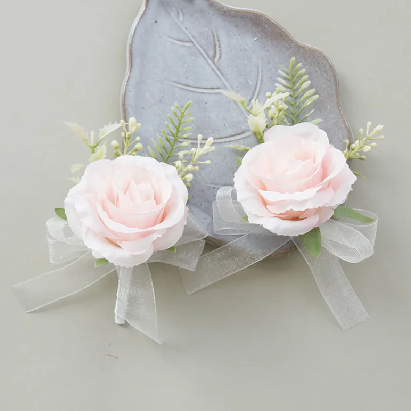 Fleur de Poignet de Style Mori Rose, Fournitures de Mariage, 2425