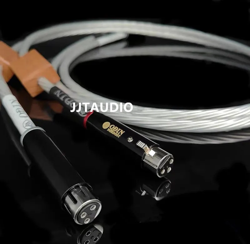 One pair Odin ODIN Flagship Fever Sterling Silver XLR Cannon male and female balanced audio signal line