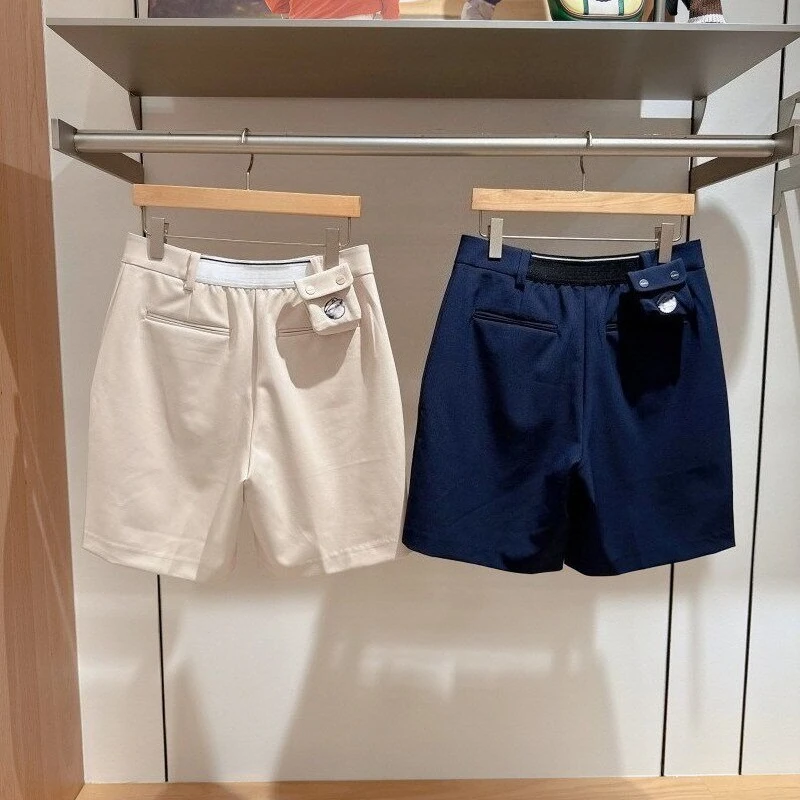 2026 Fashion Korean Women's Golf Shorts with Golf Bag Stretchy Slim for Summer New Casual Sports Versatile Flattering Bottom