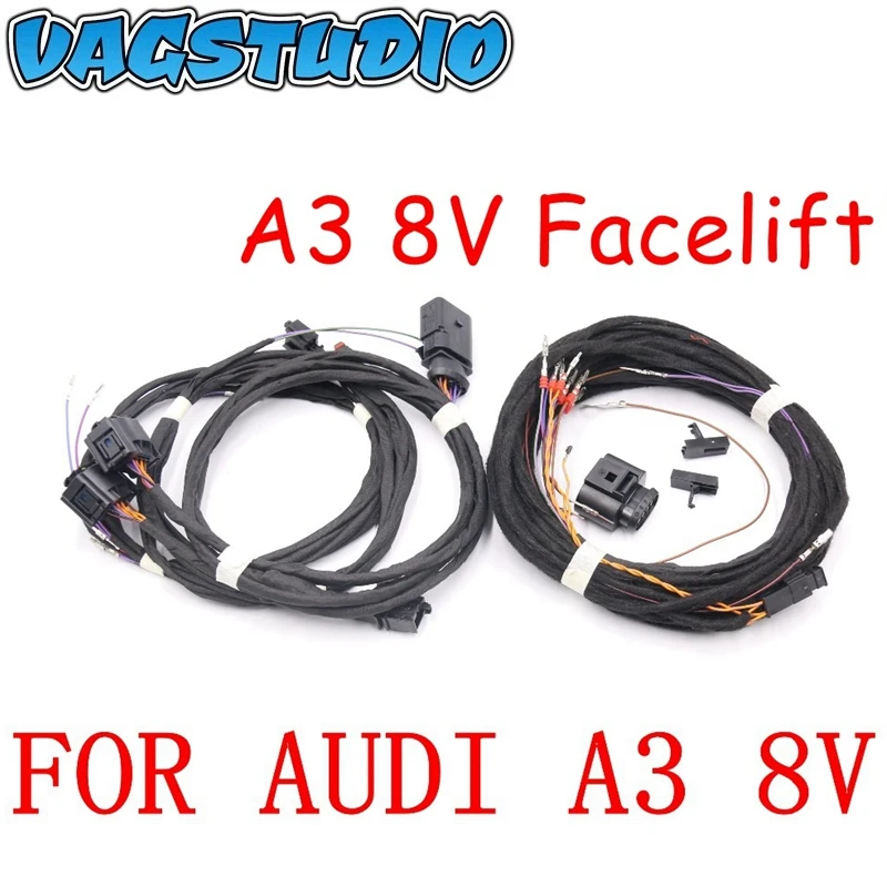 

For Audi A3 8V Side Assist Lane Change BlindSpot BSD System Install Update UPGRADE KIT Wire Cable Harness