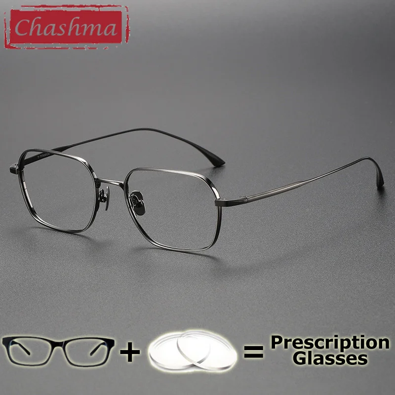 

Chashma Prescription Glasses Men Pure Titanium Eyewear Small Optical Eyeglasses Frame Progressive Photochromic Lenses Spectacles