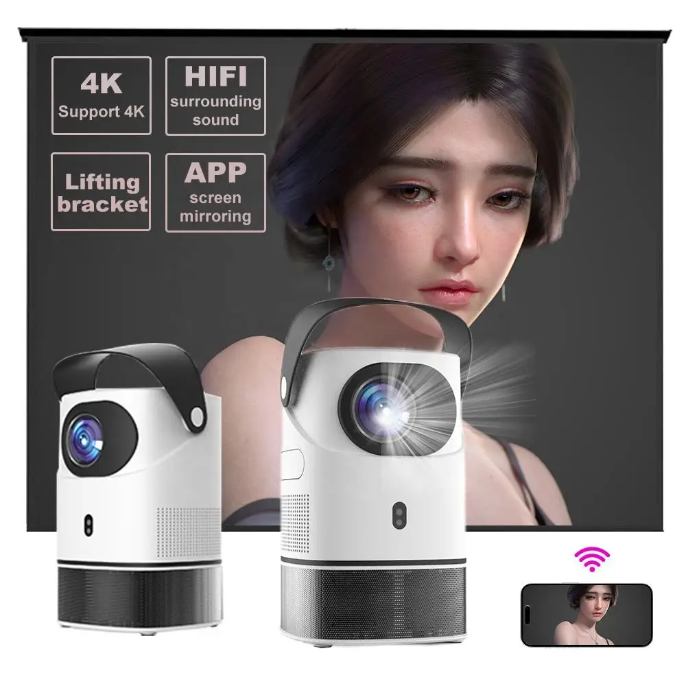 Native 1080P*1920P Projector Android11 Support 4K Video Projectors 240ANSI Dual Wifi BT5.0 Home Theater Cinema Portable Projetor