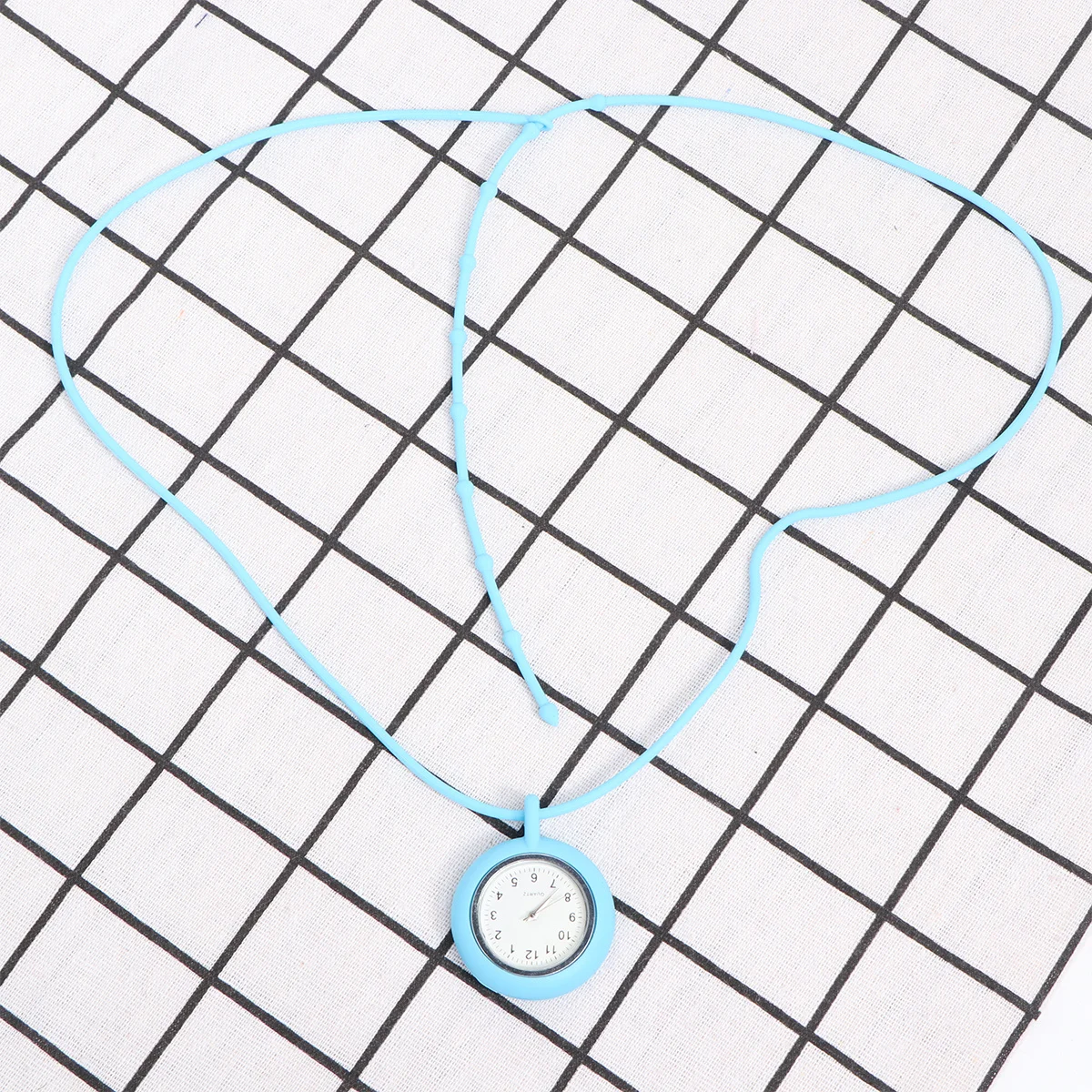 

1pc Quartz Pocket Watch Hanging Necklace For Nurse Doctor Sky-Blue Durable Workwear Accessory