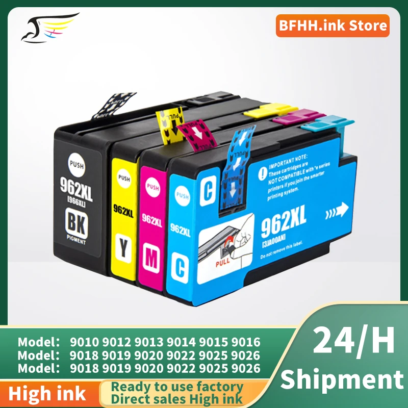 Cartucho de tinta 962XL 962 962 XL para impresora HP 962 HP962 Compatible con HP OfficeJet Pro 9010 9012 9015 9018 9020 9026 9027 9028