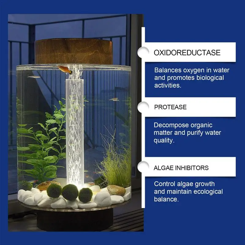 Freshwater Aquarium Water Clarifier Fish Tank Clearance Long Lasting Fish Tank Clearance Aquarium Water Conditioner Fish Tank