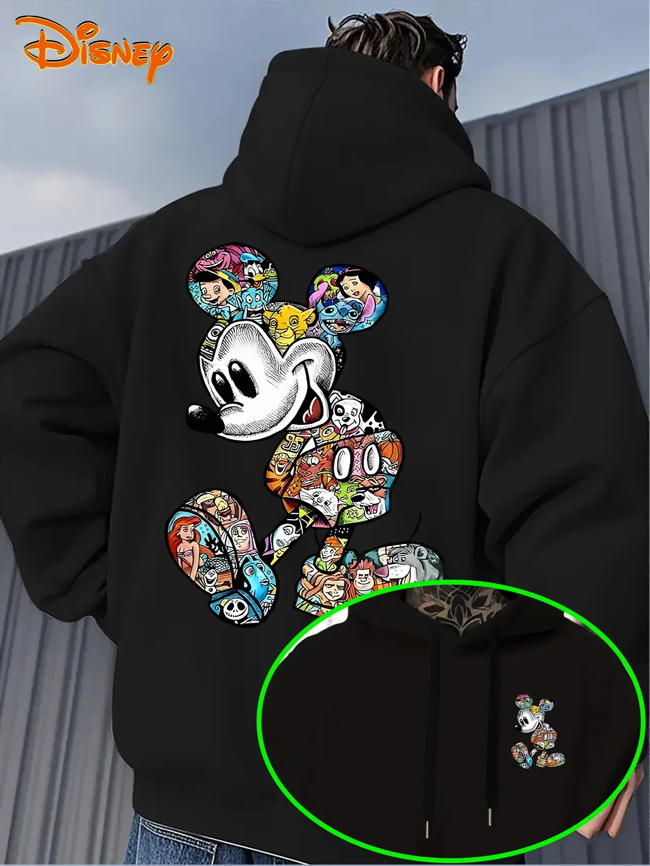 

Disney Mickey Mouse Men's Hoodie Autumn Winter Casual Unisex Pullover Sweatshirt Tracksuit Clothing Hoody Oversized Streetwear