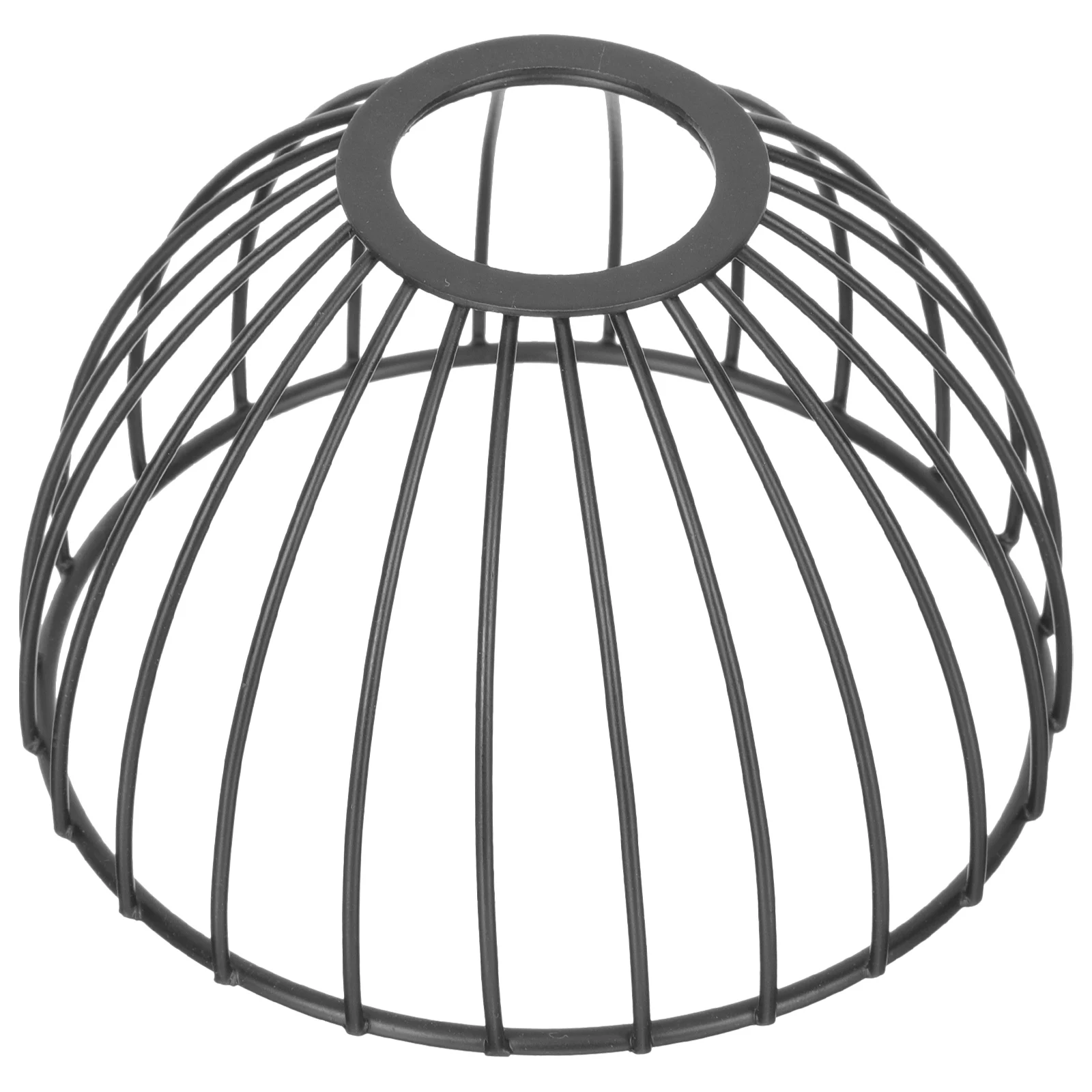 

Wrought Iron Lampshade Black Metal Pendant Shades for Living Room Chandelier Light Covers Small Glass Farmhouse Decorative Lamp