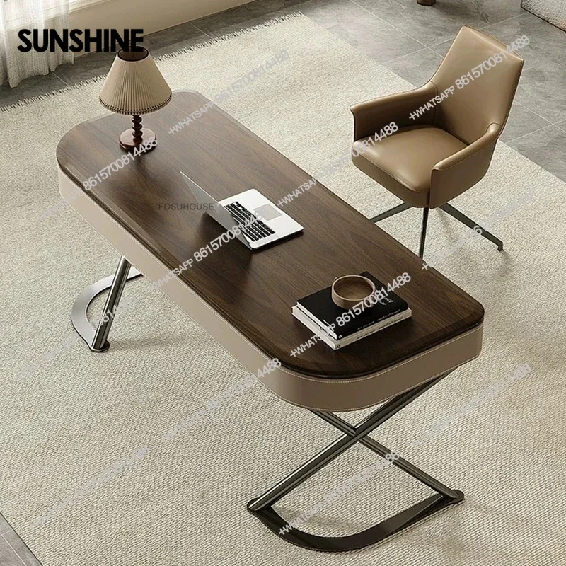 

Italian Solid Wood Computer Desks Home with Drawer Gaming Desk Luxury Bedroom Furniture Nordic Dormitory Office Study Desk f