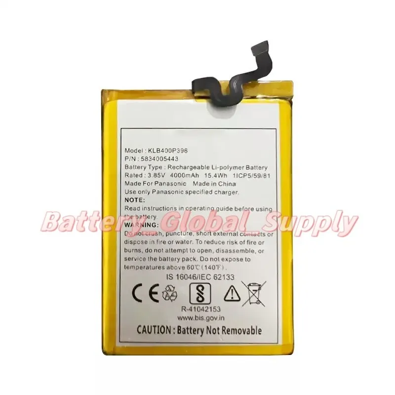 

Battery for KLB400P396 4000mAh 3.85V Fast Delivery, Reliable, Brand New 1 Piece -