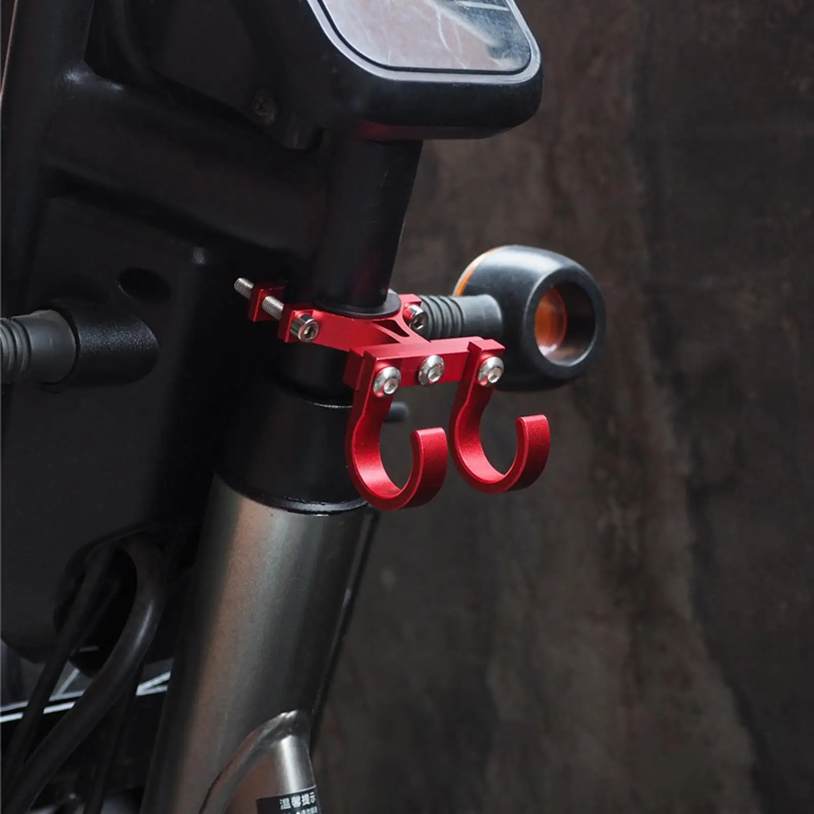 Electric Scooter Hooks Simple Bike Shelf Tube Storage Hanger Buckle Hooks Hooks Ebikes Portable Double Metal Helmet Rack