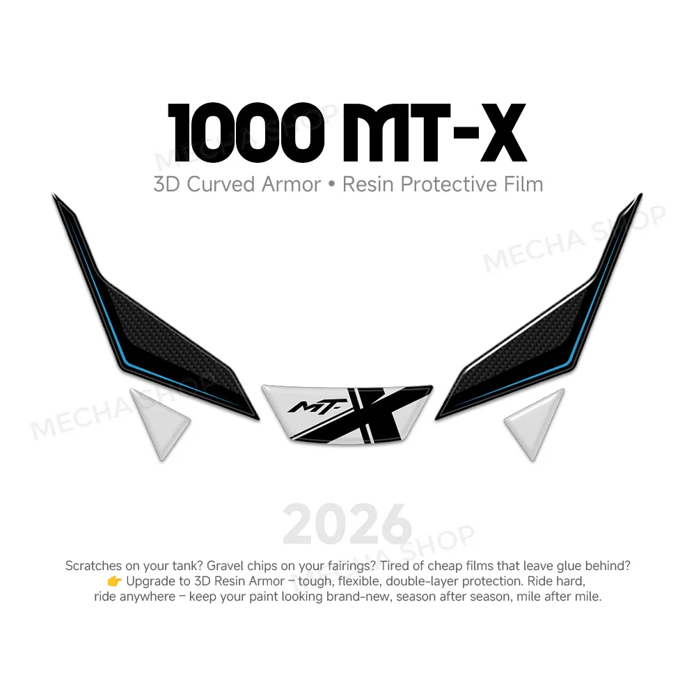 Handguard Stickers for CFMoto 1000 MT-X 2026 Motorcycle Accessories 3D Resin Decal Waterproof Kit