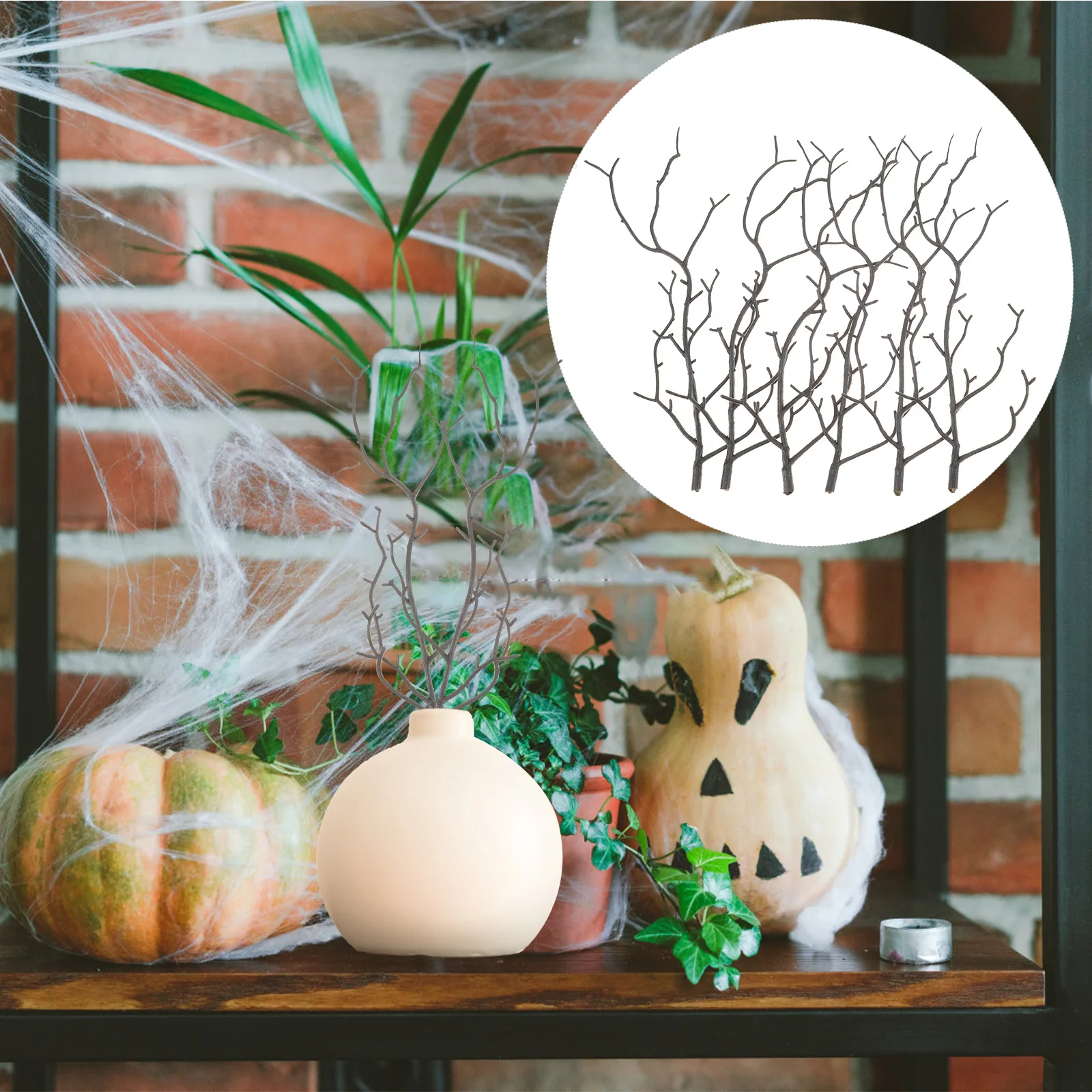 

10pcs Artificial Antler Branches For Home Wedding Decor Vase Filling Emulation Branches Diy Craft Stems Decorative Plant