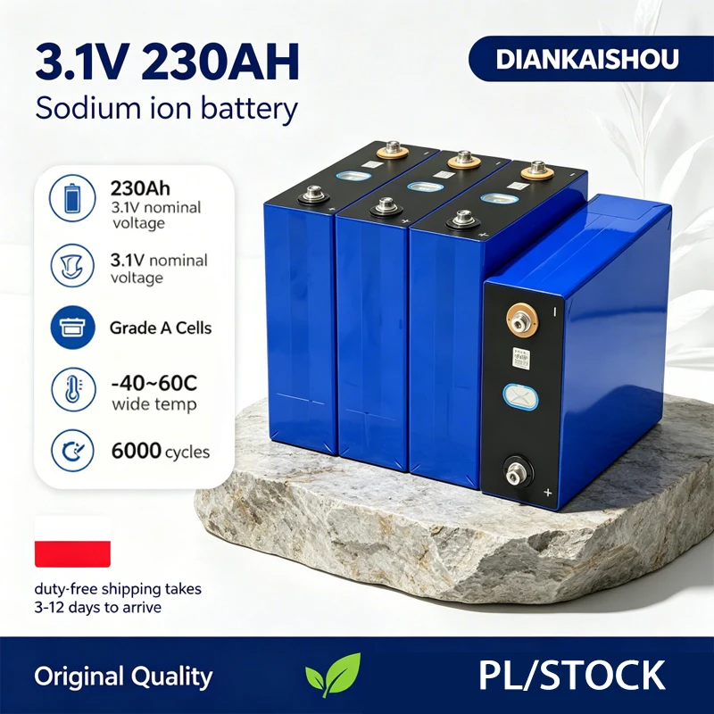 Image of PL Lagerbestand Klasse A 3,1V 230Ah Natrium-Ionen-Batterie 2,9V 20c Beständig gegen niedrige und hohe Temperaturen DIY 12V 24V 48V Motorrad Elektroauto Reise Golfwagen