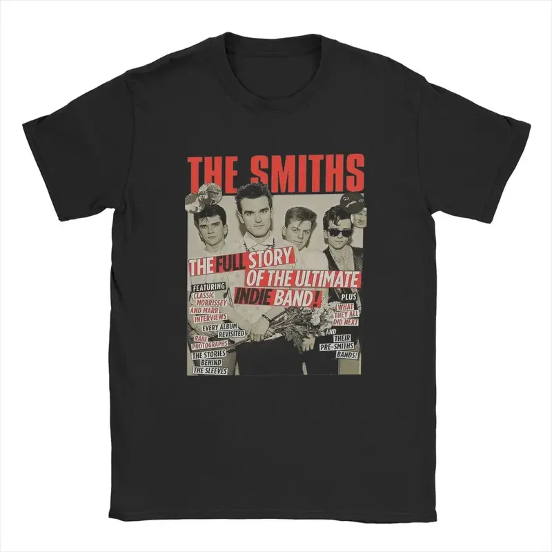 Y2K Men The Smiths Band T Shirt Morrisey Cotton Clothing Amazing Short Sleeve Crewneck Tees Printed T-Shirts