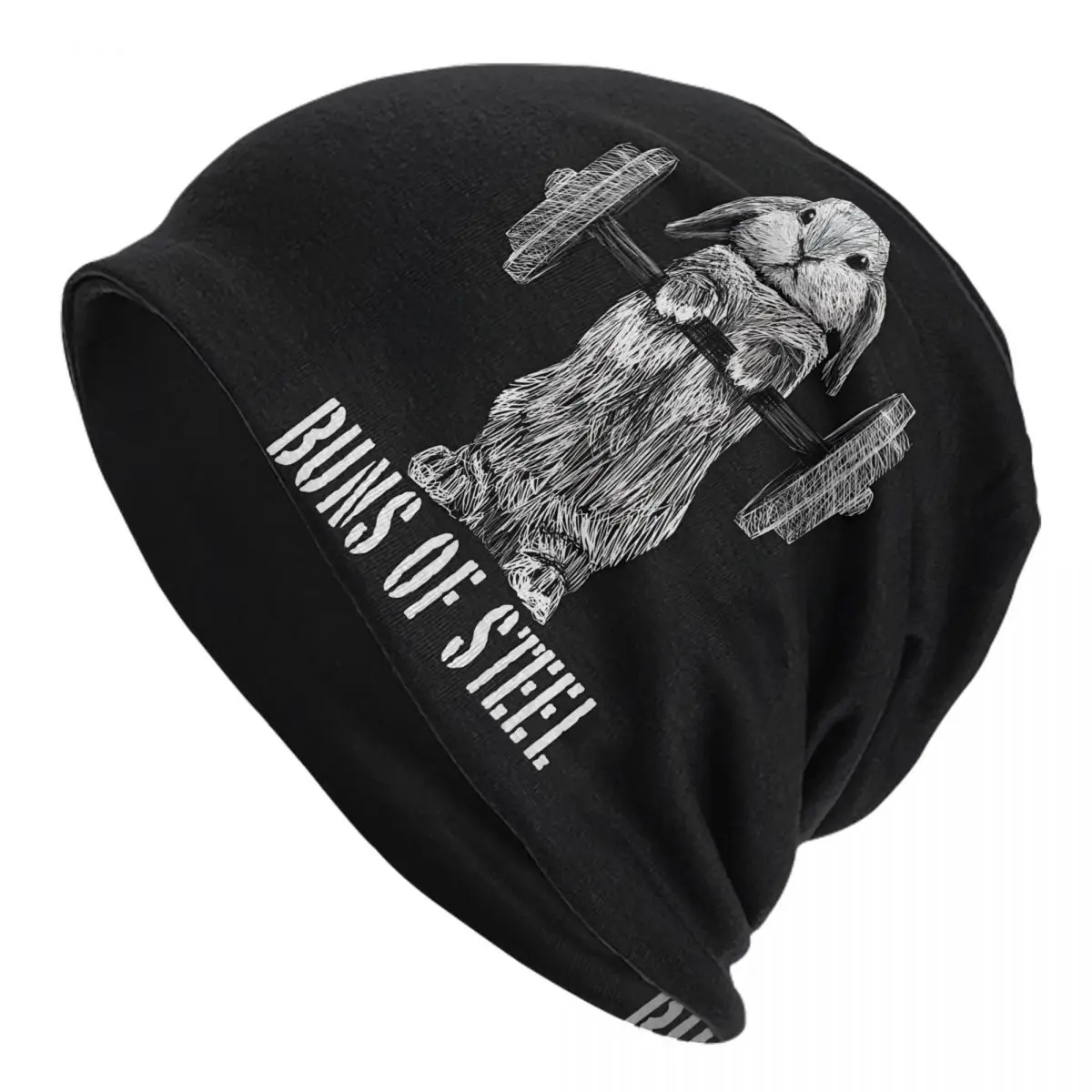 Buns Of Steel Unisex Bonnet Thin Hip Hop Hats Double Layer Hat Breathable Caps