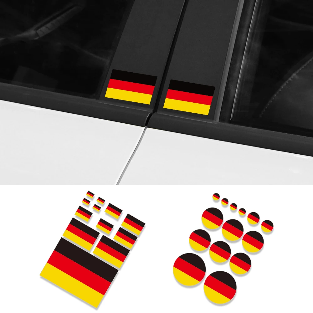 Verschiedene Styling-Aufkleber mit deutscher Flagge, PVC, „I Love Spain Country“, selbstklebende, wasserdichte Vinyl-Aufkleber, Dekoration, Autozubehör