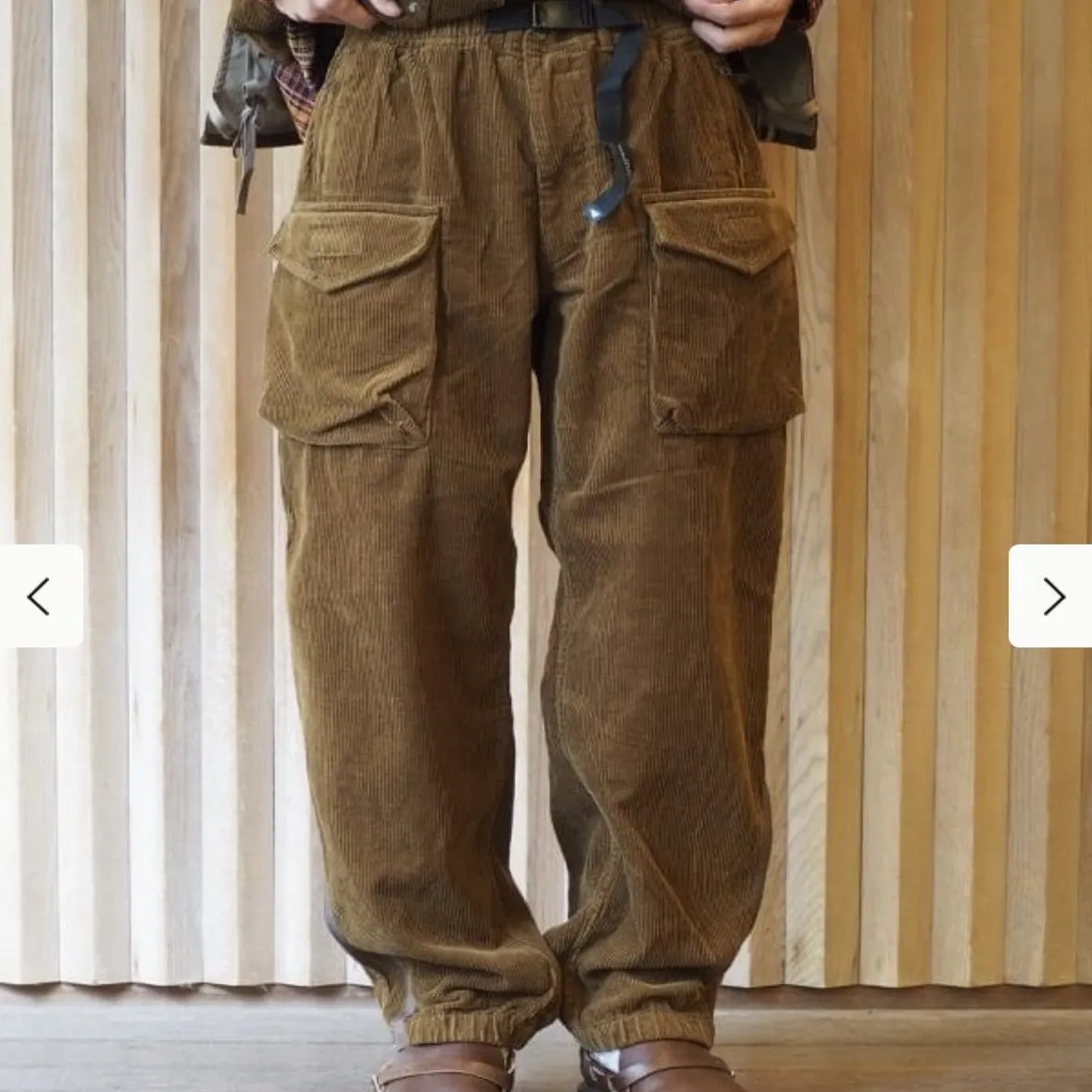 

Autumn Winter EG Collaborative Loose Fit Corduroy Climbing Pants Multiple kets Workwear Casual Trousers Straight Leg