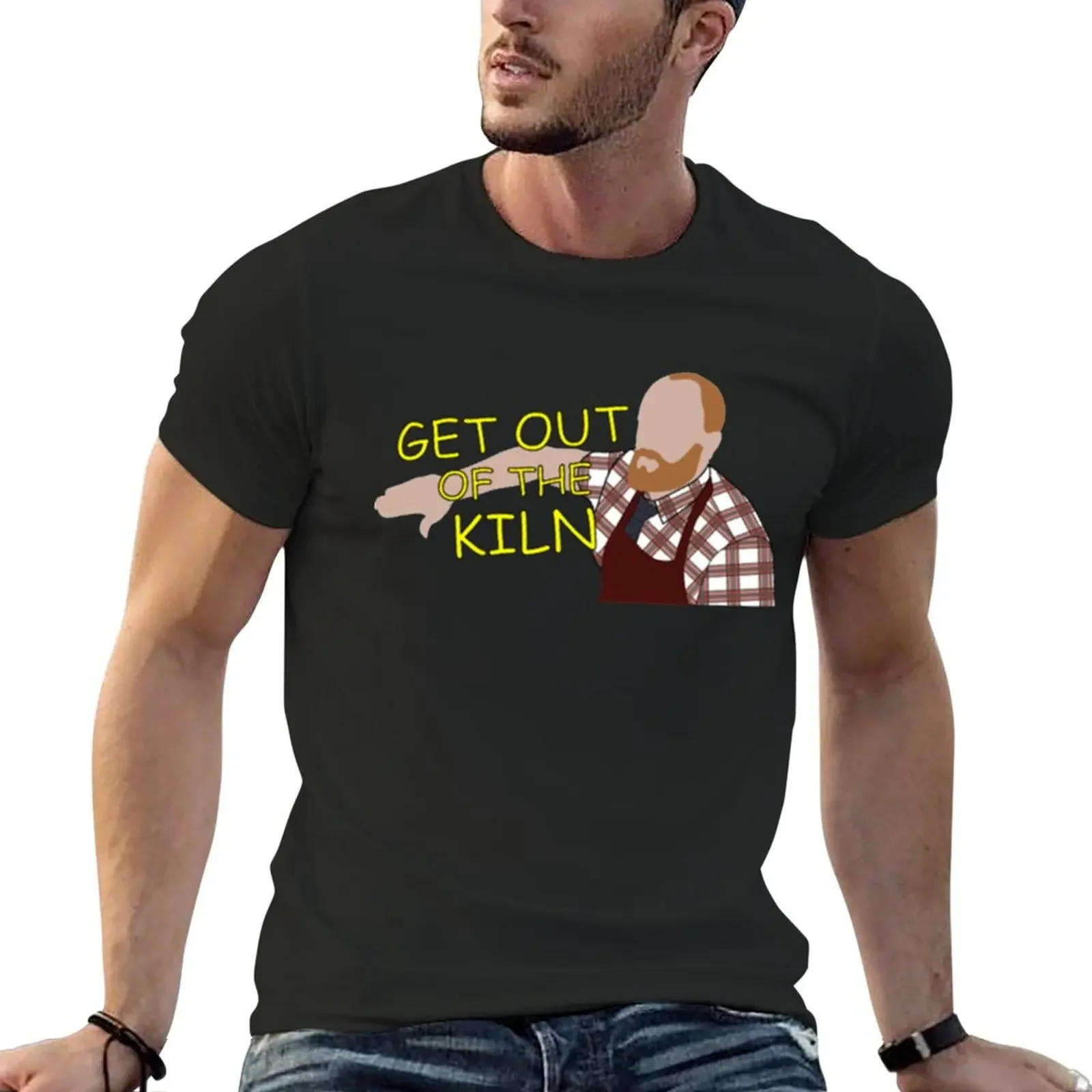 Get Out of the Kiln! Aunty Donna T-Shirt Blouse anime man clothes customs plain t shirts men